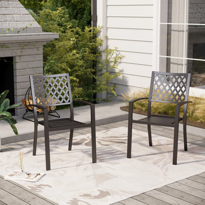 Adhil Patio Stackable Dining Armchair