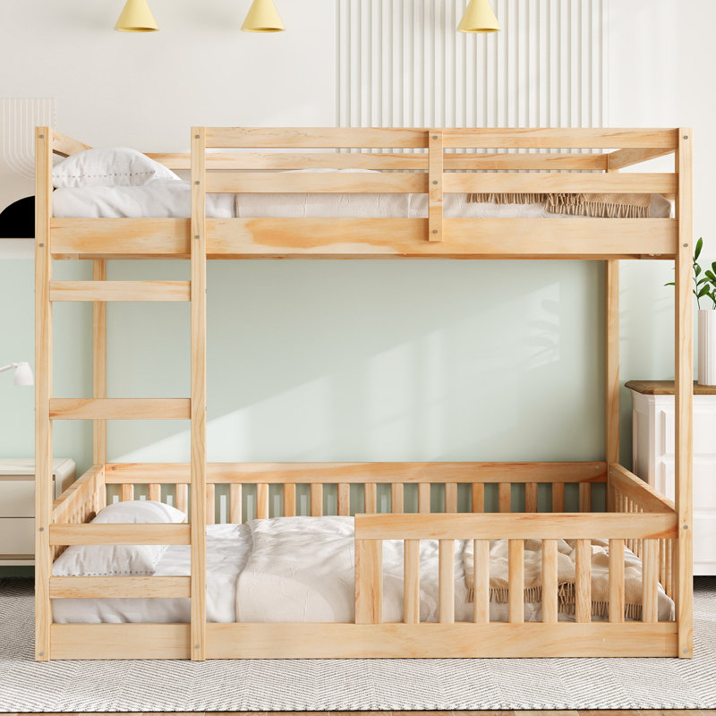Full Over Full Bunk Bed, Natural