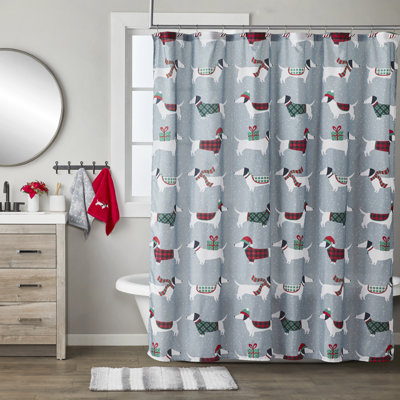 Shower Curtain with Hooks Included