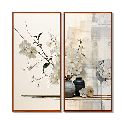 «Asian Art Sumie Zen II - People Asian Art», reproduction d'art sur toile