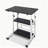 Adjustable Height Overbed Table with Rolling Wheels Bedside Desk