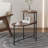Small Coffee Tables 2-Tier Modern Sofa Side Table With Wood Storage Shelf Living Room End Tables Nightstands