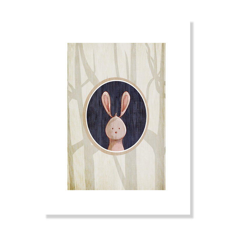 Forrest Amimals Forest Animals 4 Paper Print, 16" H x 12" W x 1" D, Paper