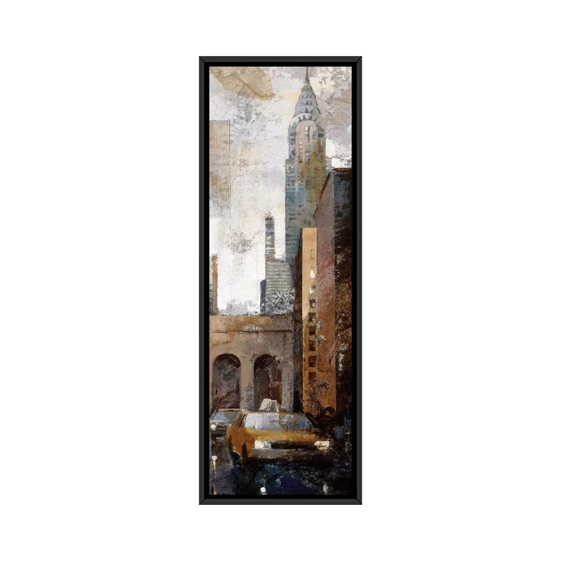 « skyscraper ii-chrysler build », reproduction d’impression sur toile tendue, H 48 po x l 16 po x P 1,5 po