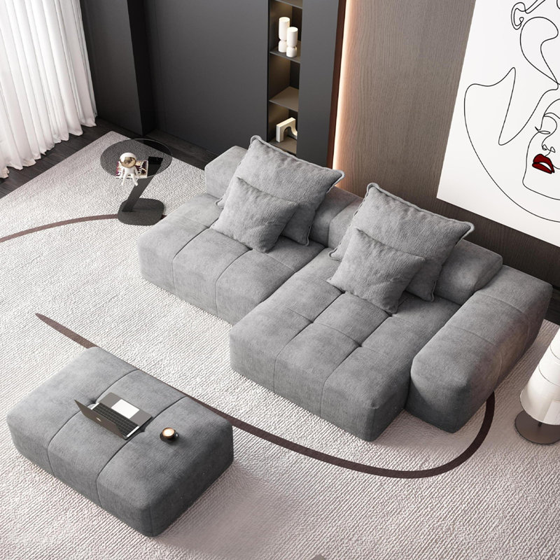 Canapé modulaire surdimensionné Modern, Gris