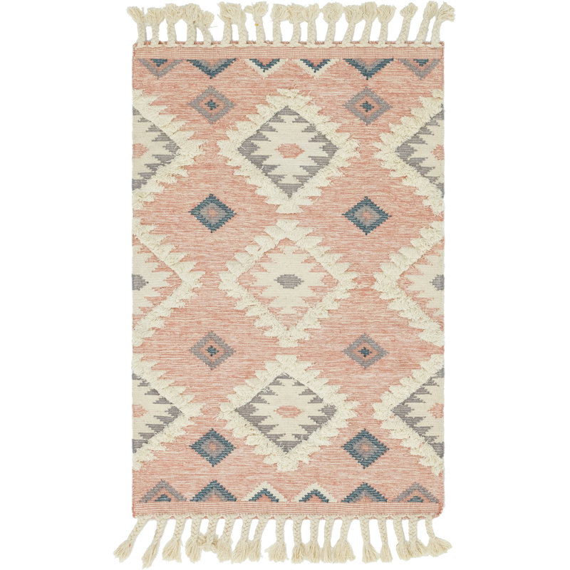 Shriver Performance Wool Geometric Indoor Rug, Rectangle 4'1" x 6'1"