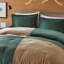 Ensemble d'édredon pour lit double / grand 3 pièces, vert-131298239-131298240
