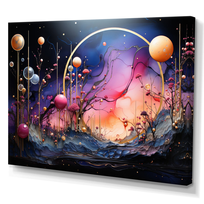Cosmic Collage I - impression, Toile tendue, H 24 po x l 32 po x P 1 po
