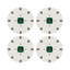 Asscher Vegan Leather Round Pebble Placemat