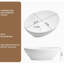 Évier de salle de bain de comptoir ovale en céramique blanc 16 po x 13 po x 5,5 po