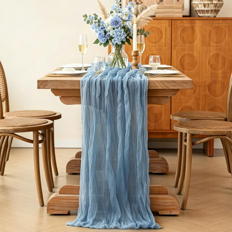 Chemin de table Dust Blue Cheesecloth