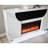 White 76 Inch Fireplace With Tv Lift