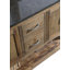 Base de meuble-lavabo double 71 po en noyer de Dallan