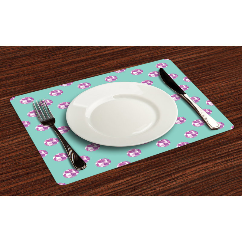 Polyester Geometric Rectangle Placemat