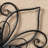 20"L Traditional Heart and Petal Iron Scroll Outdoor Wall Decor