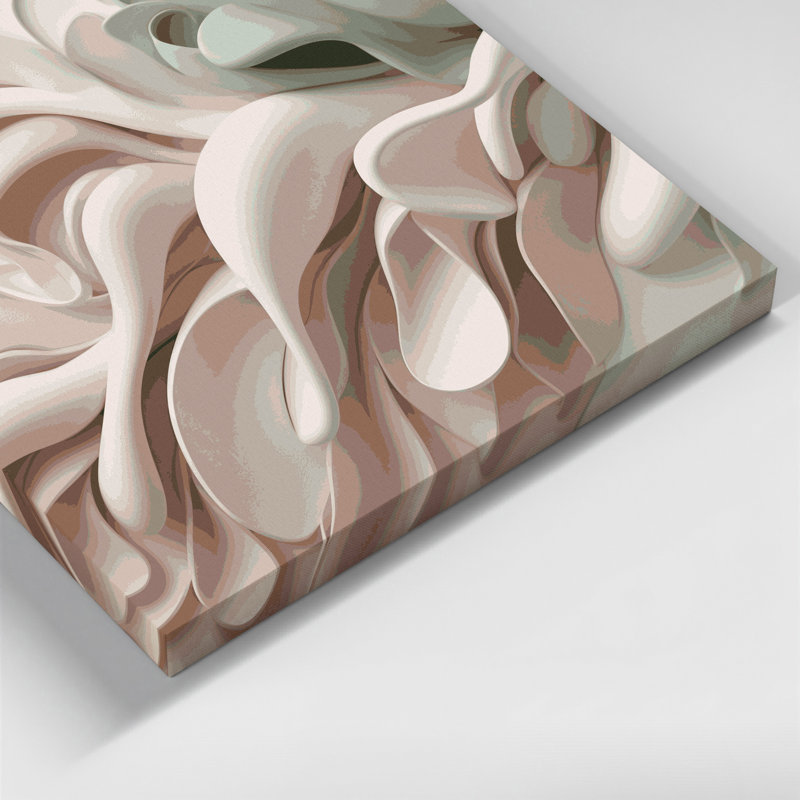 Art mural sur toile Biomorphic Abstraction 41, H 16 po x l 20 po