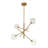 4-Light Sputnik Glass Mobile Chandelier-1368691440