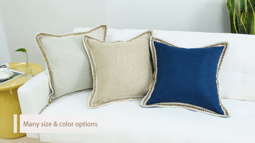 18 X 24 Set of 2 Throw Pillows for Couch Lumbar Pillow Covers