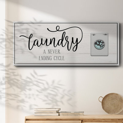 Never Ending Laundry- Framed Canvas