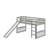 Twin-Size Loft Bed Featuring A Slide