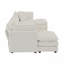 Canapé en forme de U idéal pour les week-end relaxants Canapé confortable avec méridienne réversible, grand canapé modulaire, double repose-pieds supplémentaire en chenille-1134801623