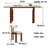 Ancient Style Rectangular Rock Plate Dining Table 4 - Person Double Pedestal Dining Set-100529691