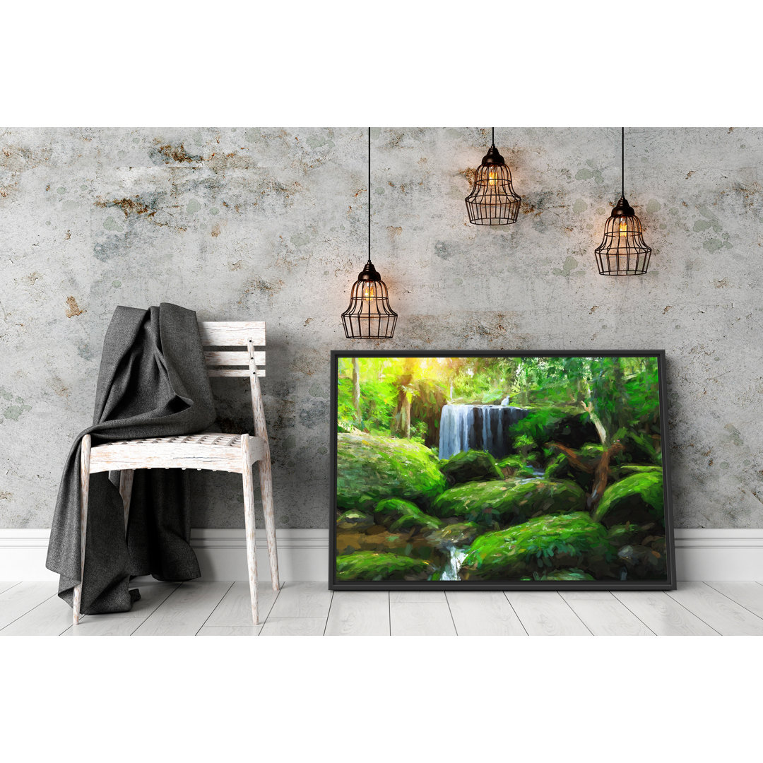 Gerahmtes Wandbild Regenwald in Thailand