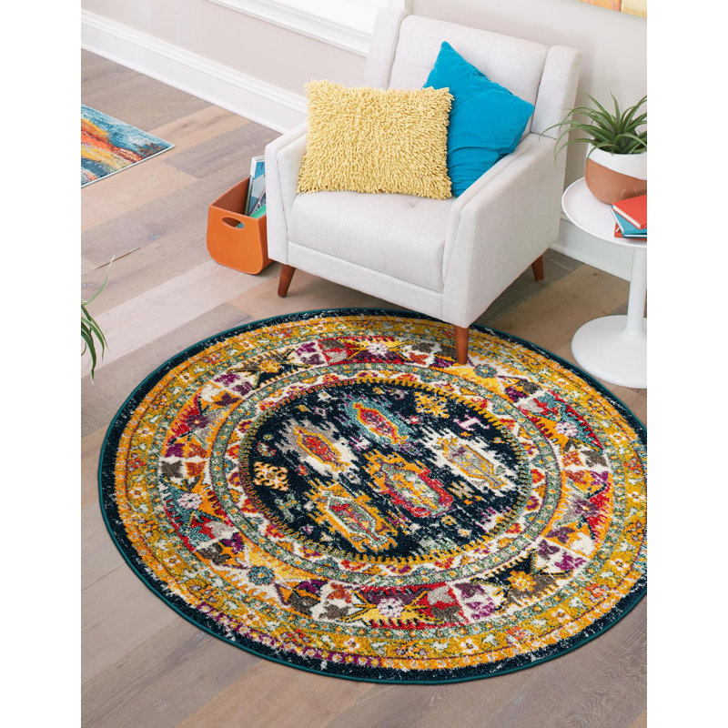 Anna Naplate Rug, Round 7'10"