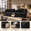 Canapé modulaire avec console centrale intégrée et accoudoirs de rangement pour les meubles de salon-1465146152-1465146153
