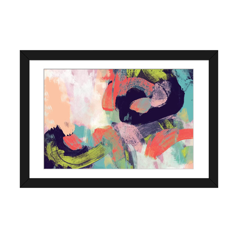 «Vibrant Spring II», reproduction sur toile, H 16 po x l 24 po x P 1 po, Cadre noir