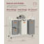 Metal Rolling Laundry Basket with Handles-1639116731
