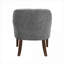 Fauteuil d'appoint capitonné 100% polyester gris anthracite pour la détente dans le salon Style intemporel moderne-615915436