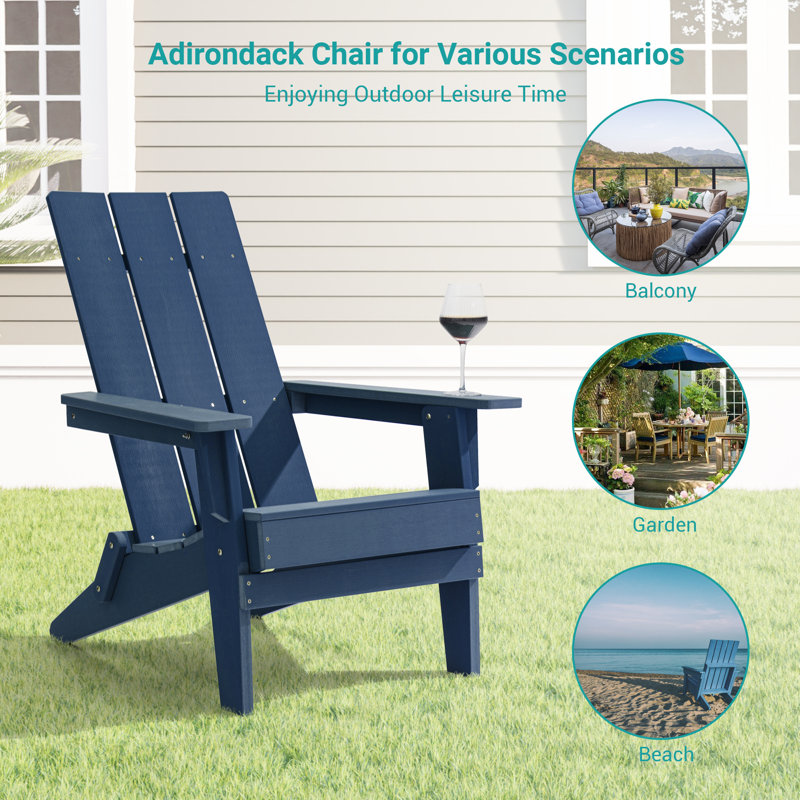 Chaise Adirondack pliable Fairlough HiPS, Marine