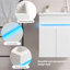 Meuble-lavabo mural de 16 po avec lavabo, lumière de détection de radars et grand espace de rangement pour les petits espaces