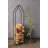Metal House‑Shaped Firewood Holder with Handle Finish-1501104355