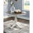 Daz Oak Round Solid Wood Base Dining Table
