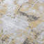 Tapis abstrait en polypropylène tissé à la machine Stelia gris / jaune / blanc-1984920759