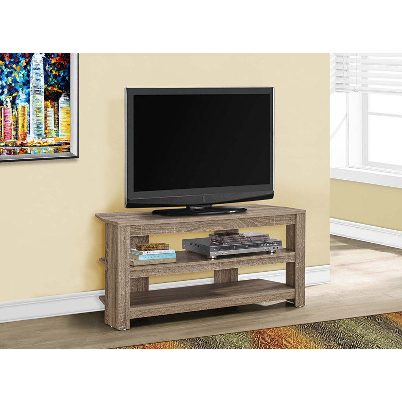 Tv Stand, 42 Inch, Console, Media Entertainment Center, Storage Shelves, Living Room, Bedroom, Laminate, Taupe