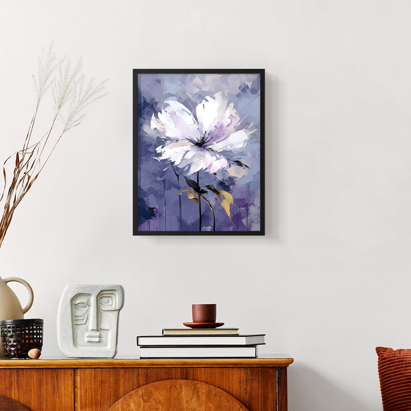 FLORAL Series CDxxxxxx - Impression encadrée de qualité supérieure - Prêt à être accroché - aucun clou requis