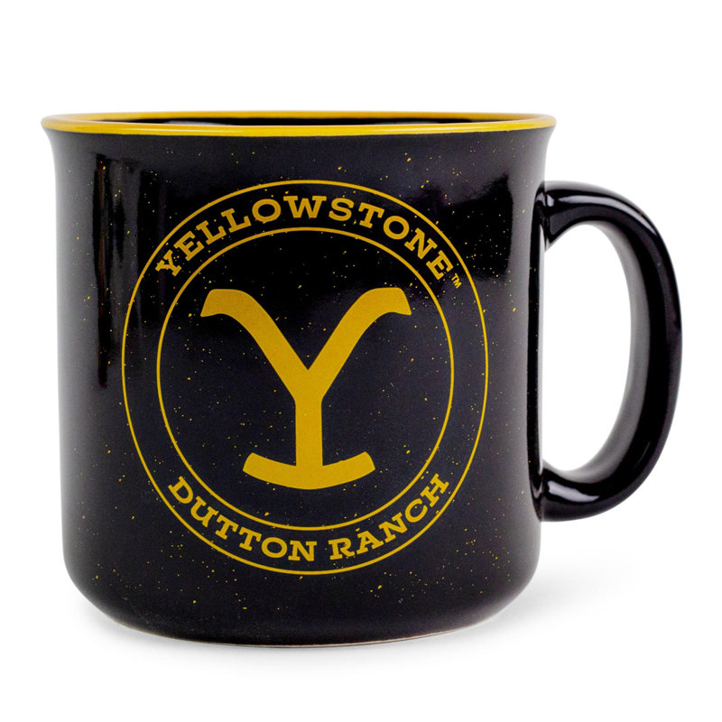 Grande tasse de camping en céramique Yellowstone Dutton Ranch | Peut contenir 20 onces