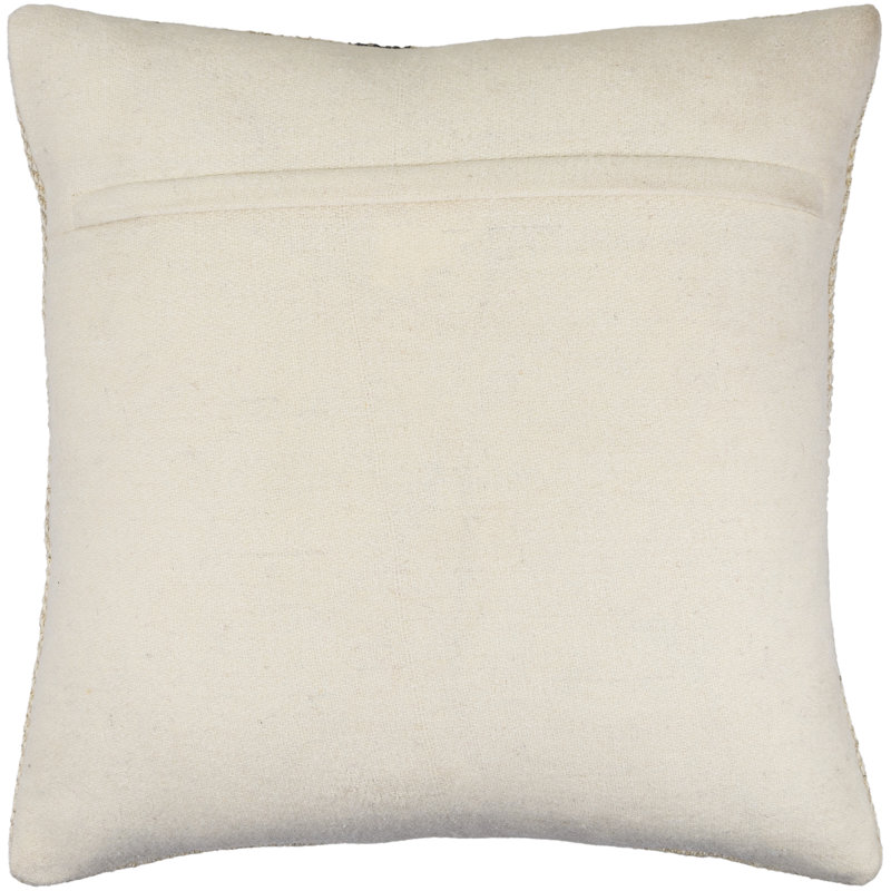 Brett 18" Beige and Light Brown Wool Blend Accent Pillow Set