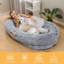 Grand lit pour chien de taille humaine lavable avec housse amovible-471780011-471780010