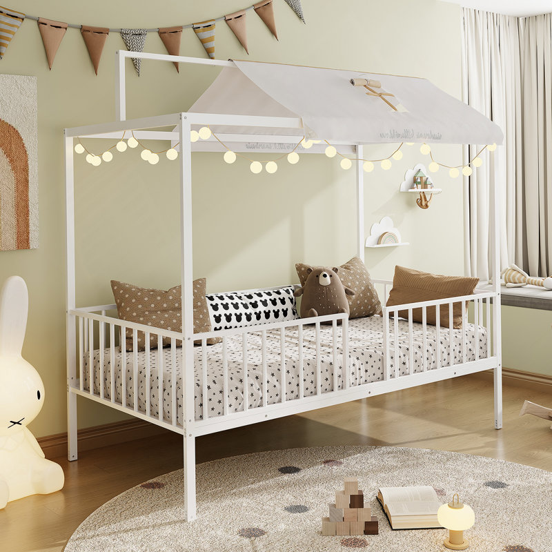 Lit convertible 3-en-1 Montessori, Simple, Blanc