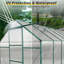 Serre en polycarbonate 6 x 12 pour l'extérieur vert