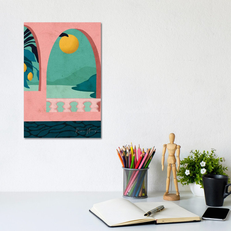 «Positano» par Reyna Noriega, impression sur toile tendue, H 12 po x l 8 po x P 0,75 po