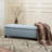 Contemporary For Foyer - Blue Fabric, Storage, 51"W X 17.5"D 17"H Modern Storage In Fabric Diamond Stitch, Home-952862775