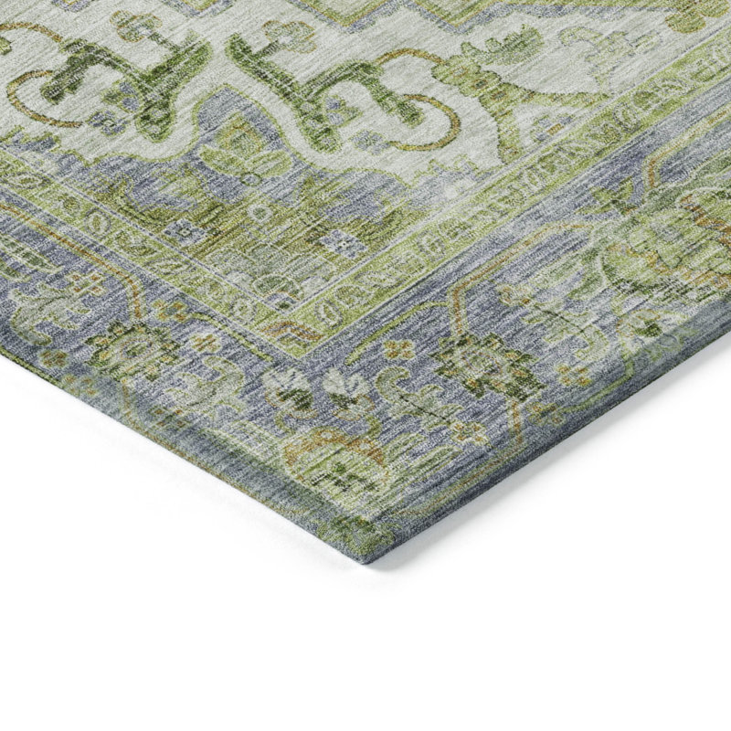 Machine Washable Indoor/Outdoor Oden ACN2163 Global Rug, Rectangle 1'8" x 2'6"