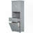 Tall Bathroom Cabinet with Laundry Basket-592302702