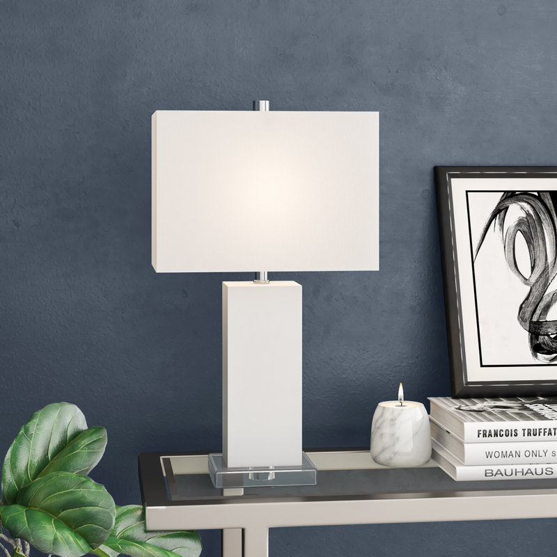 Lampe de table blanche 24 po Teri