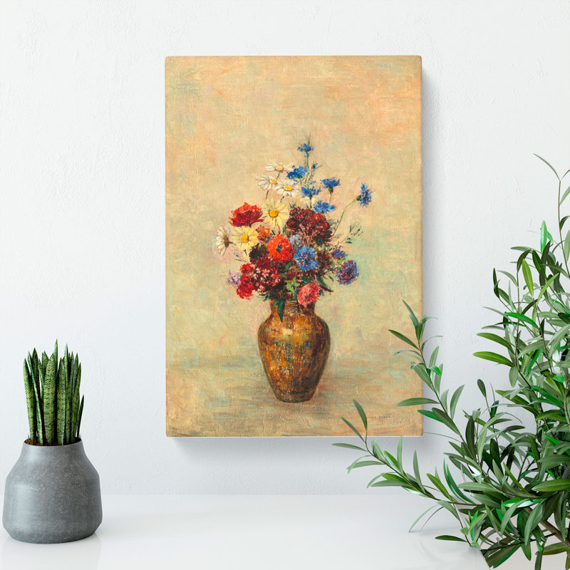 Vase Of Flowers Vol.3 by Odilon Redon - Wrapped Canvas, 76cm H x 50cm W x 3cm D